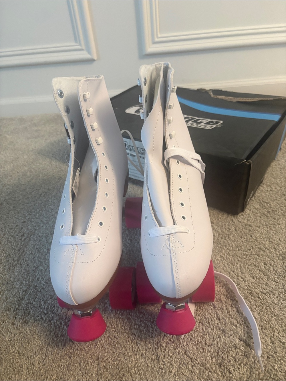 Pink women Quad Roller Skates